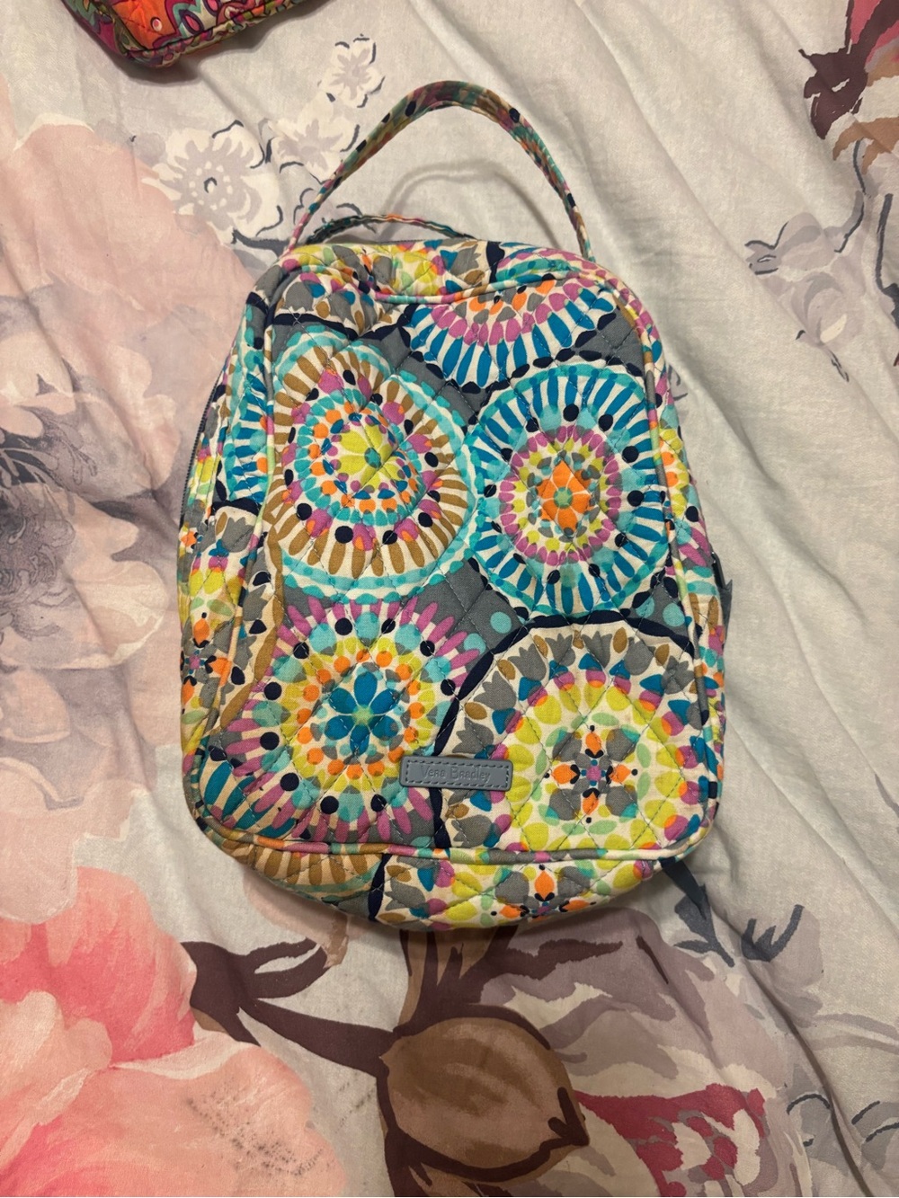 Vera Bradley Quilted Multicolor Mosaic Print Women's Lunch Box